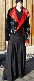 fasnachts-kost&uuml;m thema pigment, rot